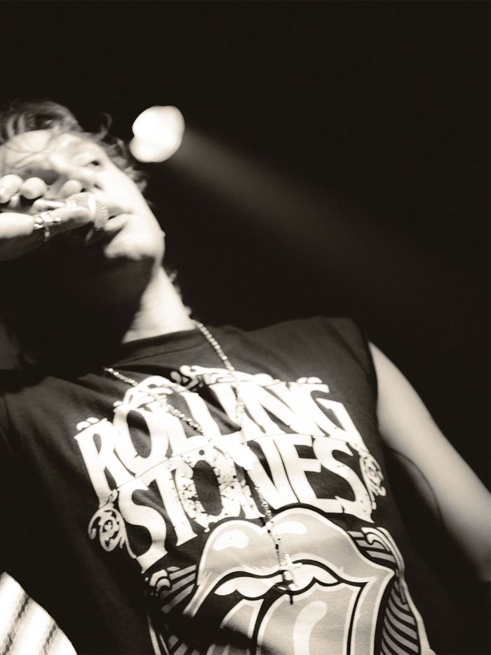 T. Maffia en vivo, foto en blanco y negro